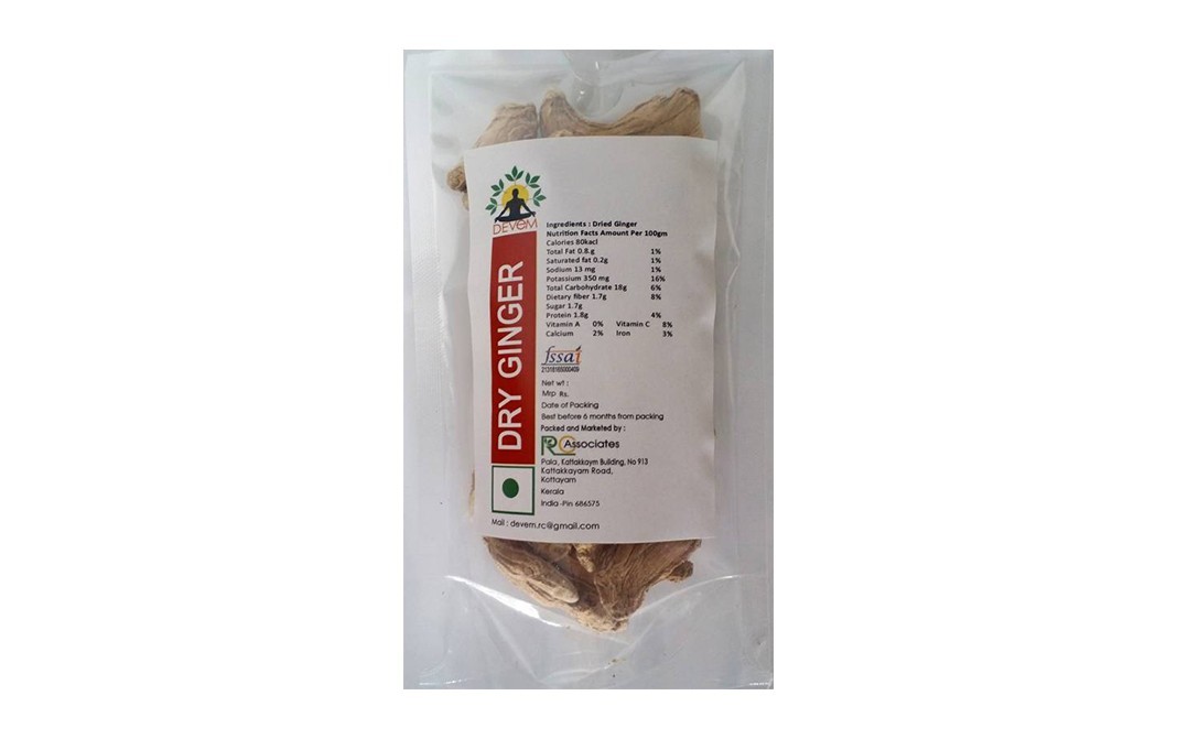 Devem Dried Ginger    Pack  100 grams